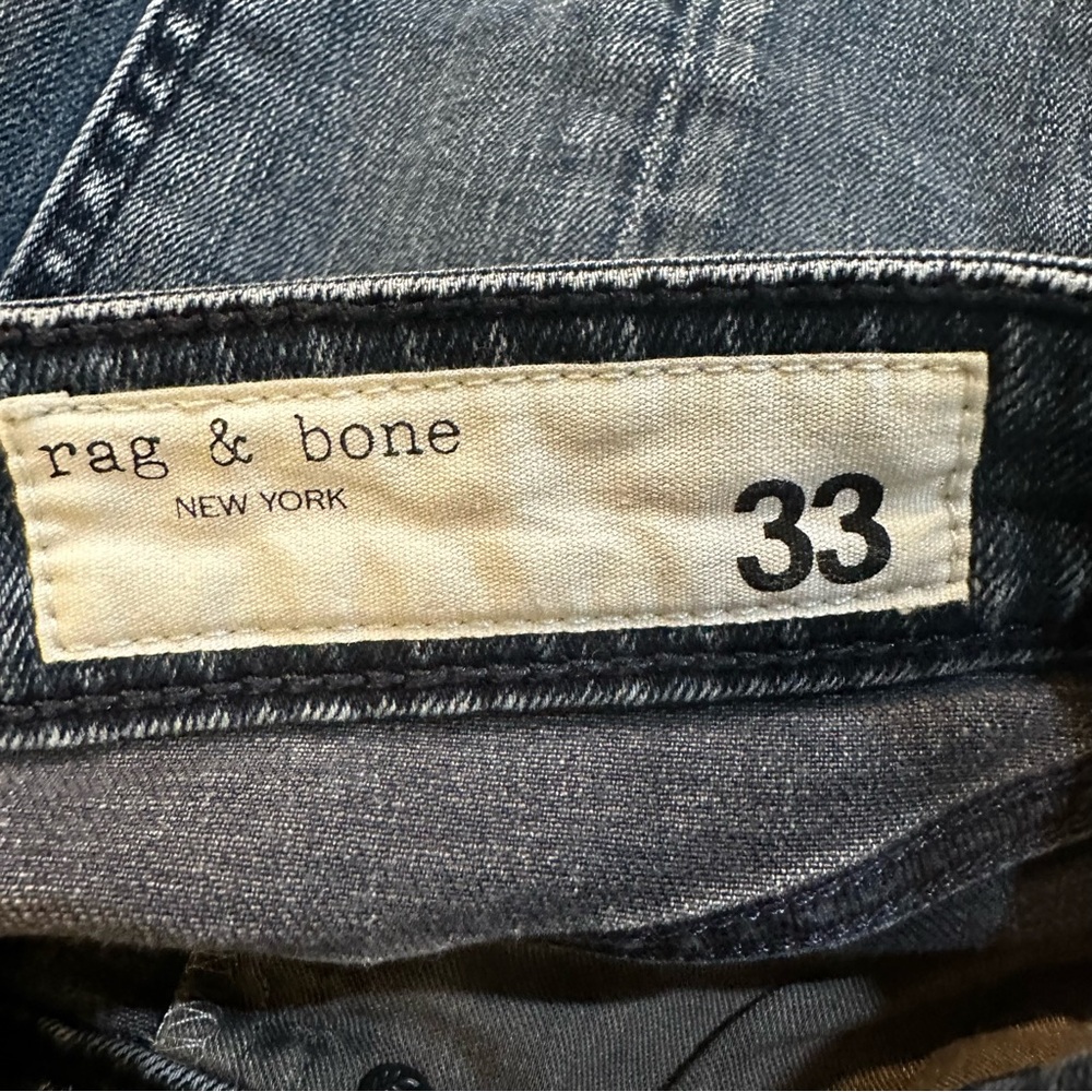 rag & bone Blue Flare Jeans - Picture 9 of 11